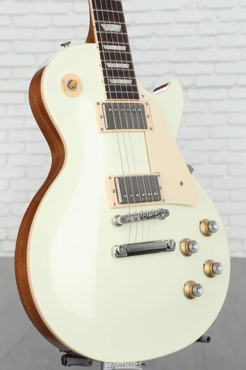  Gibson Les Paul Standard '60s Plain Top Electric Guitar - Classic White Demo