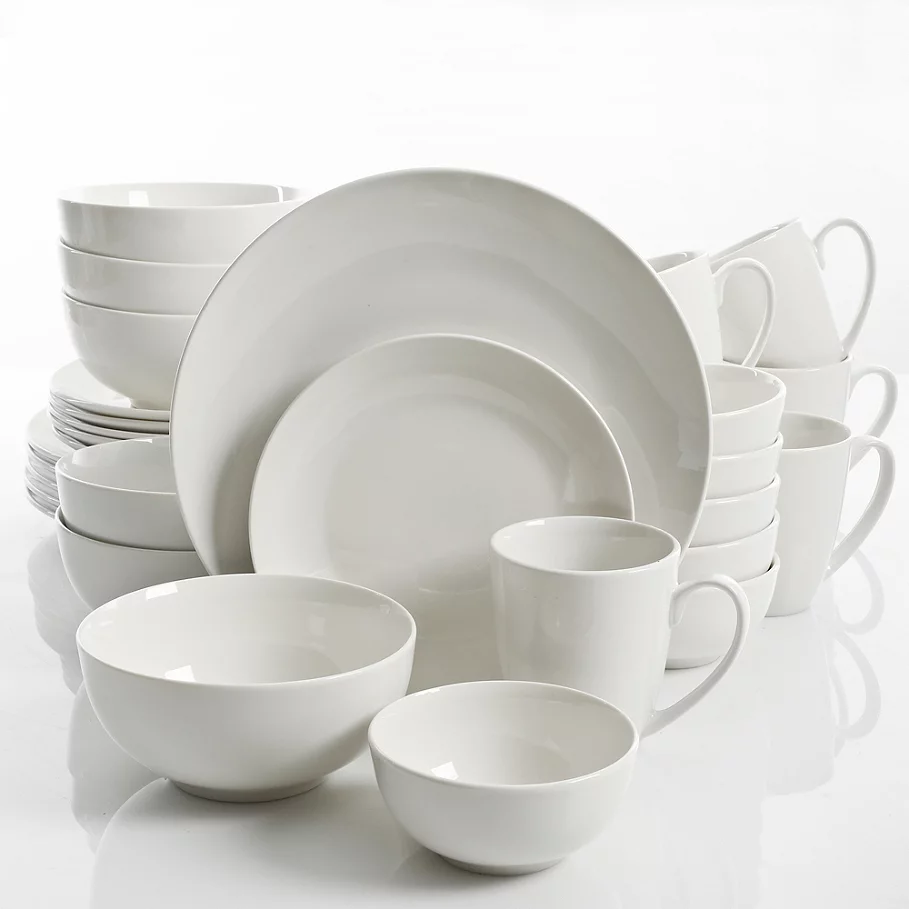 Gibson Home Ogalla 30-Piece Dinnerware Set in White