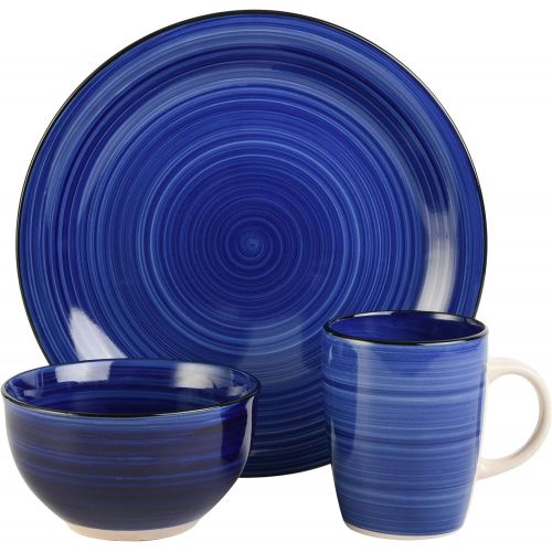  Gibson Home Color Vibes 12 Piece Dinnerware Set, Assorted Colors
