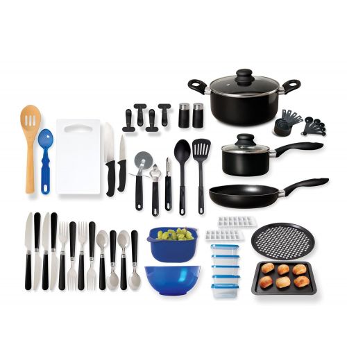  Gibson Home Total Kitchen 59 Piece Cookware Combo Set