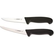 [아마존베스트]Giesser Messer GIESSER Knife Set with Giesser Boning Knife 15cm Blade length black and Giesser Knife Stechmesser Black 5Blade.