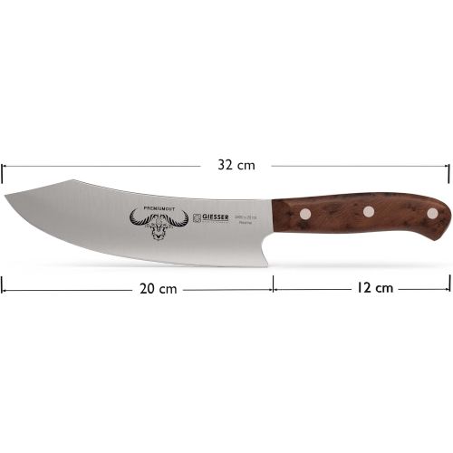  [아마존베스트]Giesser Since 1776  Made in Germany  Chefs Knife 20 cm Tree of Life, PremiumCut Chefs No 1, Kitchen Knife, Thuja, Wooden Handle, Rustproof, German Grill Knife Sharp