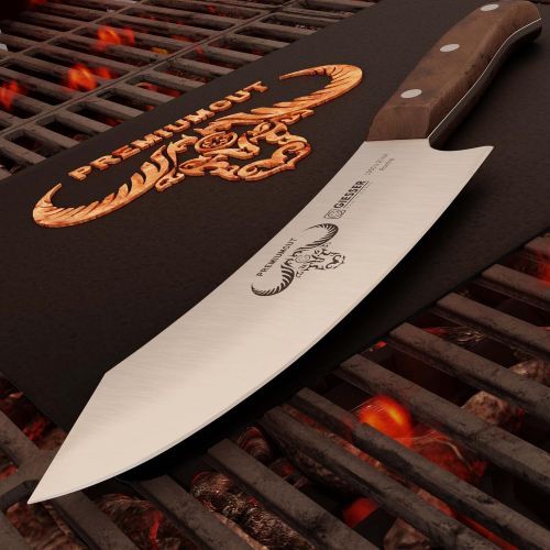  [아마존베스트]Giesser Since 1776  Made in Germany  Chefs Knife 20 cm Tree of Life, PremiumCut Chefs No 1, Kitchen Knife, Thuja, Wooden Handle, Rustproof, German Grill Knife Sharp