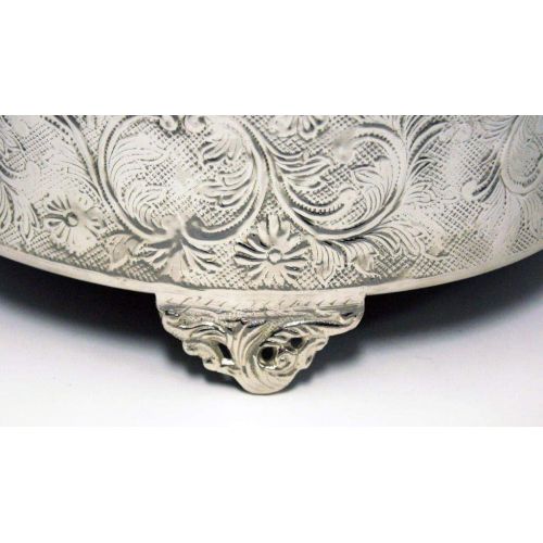  GiftBay Creations GiftBay Wedding Cake Stand 18 Round Silver, Strongly Built for Multilayer Cake Weight