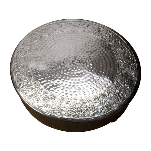  GiftBay Creations GiftBay Wedding Cake Stand 18 Round Silver, Strongly Built for Multilayer Cake Weight