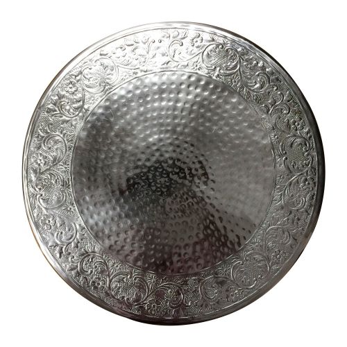  GiftBay Creations GiftBay Wedding Cake Stand 18 Round Silver, Strongly Built for Multilayer Cake Weight