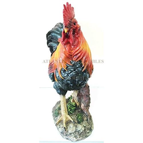  Gifts & Decor Rural Country Farmland Morning Crow Alpha Rooster Figurine Large Statue Home Decor Sculpture Great Gift For Farm Owners Nature Lovers And Chicken Fans