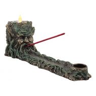 인센스스틱 Gifts & Decor Ebros Mystic Wisteria Forest Ent Nature Tree God Greenman Votive Candle Holder and Incense Stick and Cone Burner Statue 11 Long Forest Puffs Greenman Home Decor