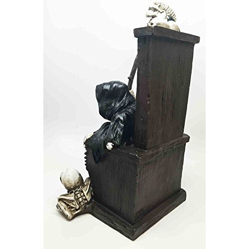  Gifts & Decor The Dark Lord Grim Reaper on Throne of Hades Hell Gates Sculpture Statue