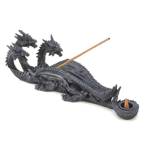  인센스스틱 Zingz & Thingz Gothic Triple Dragon Incense Burner Figurine