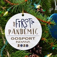 Gifts ideas Keepsake First Pandemic Ornament Gosport - Your City Ornament Funny 2020 Christmas Tree Ornament 3