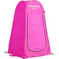 GigaTent Pop Up Pod Changing Room Privacy Tent - Instant Portable Outdoor Shower Tent, Camp Toilet, Rain Shelter for Camping & Beach - Lightweight & Sturdy, Easy Set Up, Foldable (Pink)