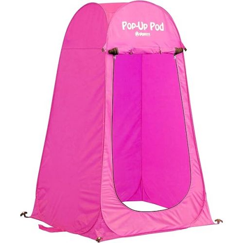  GigaTent Pop Up Pod Changing Room Privacy Tent - Instant Portable Outdoor Shower Tent, Camp Toilet, Rain Shelter for Camping & Beach - Lightweight & Sturdy, Easy Set Up, Foldable (Pink)