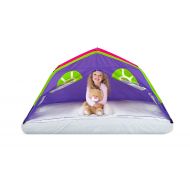 GigaTent Kids Purple Double Kids Sleep Tent  Use On Top or Off Bed  Easy Setup, 6 Mesh Windows, Fiberglass Poles, Removable Washable Sheet, Folds Flat  Indoors and Outdoors