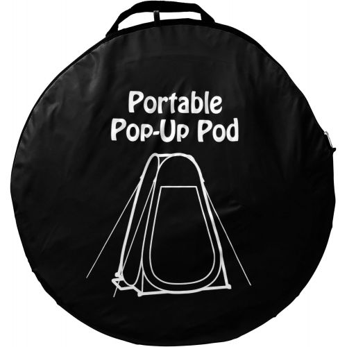  [아마존베스트]GigaTent Privacy Portable pop up pod for Camping, Biking, Toilet, Shower, Beach and Changing Room Black