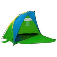 GigaTent Sun Shelter Beach Cabana Tent  Instant Set Up, UV Resistant, Waterproof - 7’ x 4’ with Mesh Windows - Zipper Door Doubles as Floor Extension