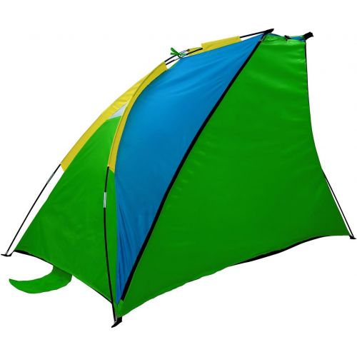  GigaTent Sun Shelter Beach Cabana Tent  Instant Set Up, UV Resistant, Waterproof - 7’ x 4’ with Mesh Windows - Zipper Door Doubles as Floor Extension