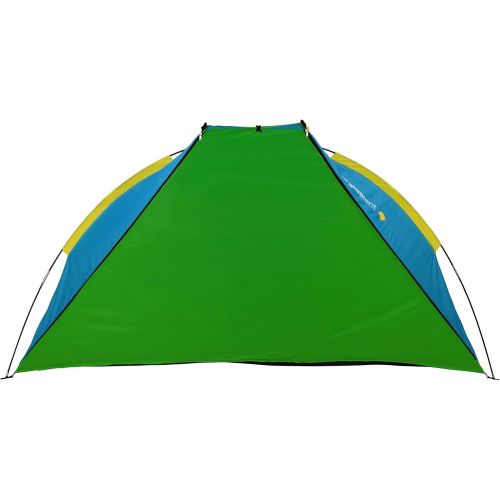  GigaTent Sun Shelter Beach Cabana Tent  Instant Set Up, UV Resistant, Waterproof - 7’ x 4’ with Mesh Windows - Zipper Door Doubles as Floor Extension