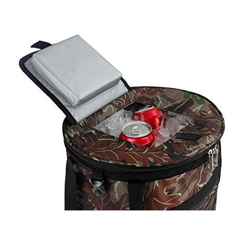  GigaTent 24 Can Pop Up Cooler - Lightweight Insulated Picnic Collapsible Bag - Pops Open Waterproof Portable Folding Outdoor Organizer For Camping Travel Picnics Hiking and More
