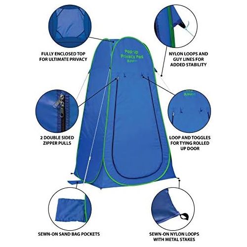  GigaTent Tall ‘N’ Big Pop Up Pod Changing Room Privacy Tent ? Instant Portable Outdoor Shower Tent, Camp Toilet, Rain Shelter for Camping & Beach ? Lightweight & Sturdy, Easy Set U