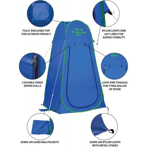  GigaTent Tall ‘N’ Big Pop Up Pod Changing Room Privacy Tent ? Instant Portable Outdoor Shower Tent, Camp Toilet, Rain Shelter for Camping & Beach ? Lightweight & Sturdy, Easy Set U