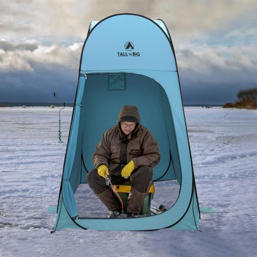  GigaTent Tall ‘N’ Big Pop Up Pod Changing Room Privacy Tent ? Instant Portable Outdoor Shower Tent, Camp Toilet, Rain Shelter for Camping & Beach ? Lightweight & Sturdy, Easy Set U