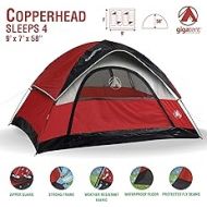 Gigatent 4 Person Camping Tent ? Spacious, Lightweight, Heavy Duty Backpacking Tent - Weather and Flame Resistant Outdoor Hiking Gear ? Fast and Easy Set-Up ? 9’x7’ Floor, 58” Peak
