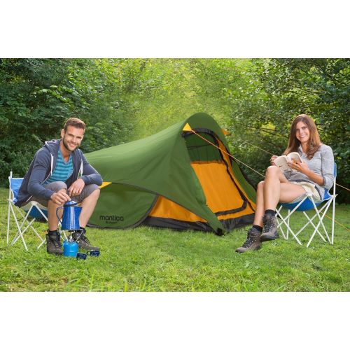  GigaTent Mantica 7-14 x 4 Outdoor Waterproof Pop Up Tent, Sleeps 1-2 Adults with Carrying Bag