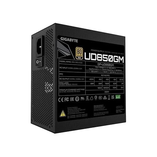 기가바이트 GIGABYTE GP-UD850GM 850W 80 Plus Gold Certified Fully Modular Power Supply