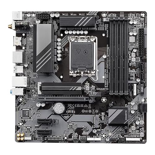 기가바이트 GIGABYTE B760M DS3H AX (LGA 1700/ Intel/ B760/ M-ATX/ DDR5/ 2* M.2/ PCIe 4.0/ USB 3.2 Gen 2 Type-C/WiFi 6E/ 2.5GbE LAN/Q-Flash Plus/PCIe EZ-Latch/Motherboard)