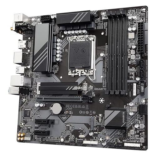 기가바이트 GIGABYTE B760M DS3H AX (LGA 1700/ Intel/ B760/ M-ATX/ DDR5/ 2* M.2/ PCIe 4.0/ USB 3.2 Gen 2 Type-C/WiFi 6E/ 2.5GbE LAN/Q-Flash Plus/PCIe EZ-Latch/Motherboard)