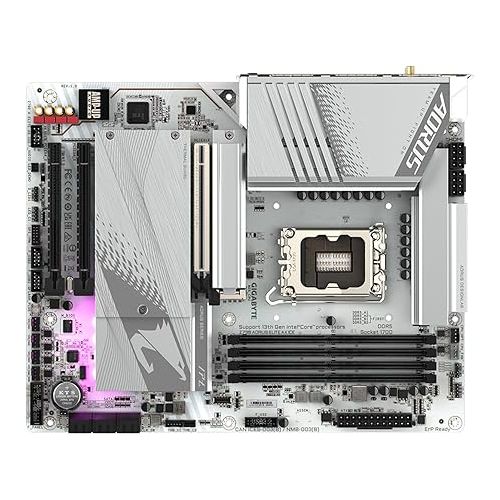 기가바이트 GIGABYTE Z790 AORUS Elite AX ICE (LGA 1700/ Intel/ Z790 X/ATX/ DDR5/ 4* M.2/ PCIe 5.0/ USB 3.2 Type-C/Wi-Fi 6E/ 2.5GbE LAN/Q-Flash Plus/EZ-Latch Plus/Motherboard)