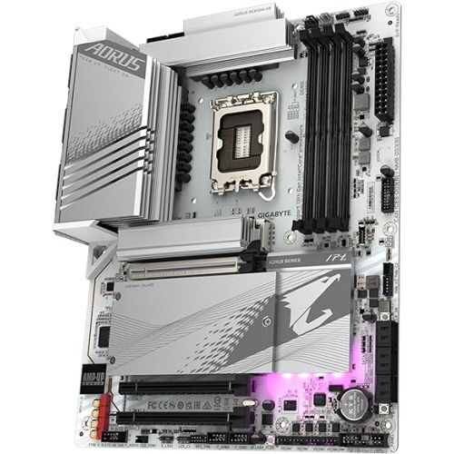 기가바이트 GIGABYTE Z790 AORUS Elite AX ICE (LGA 1700/ Intel/ Z790 X/ATX/ DDR5/ 4* M.2/ PCIe 5.0/ USB 3.2 Type-C/Wi-Fi 6E/ 2.5GbE LAN/Q-Flash Plus/EZ-Latch Plus/Motherboard)