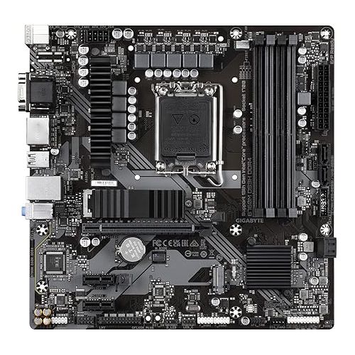 기가바이트 GIGABYTE B760M DS3H DDR4 (LGA 1700/ Intel/ B760/ M-ATX/ DDR4/ Dual M.2/ PCIe 4.0/ USB 3.2 Gen 2 Type-C/ 2.5GbE LAN/Q-Flash Plus/PCIe EZ-Latch/Gaming Motherboard)