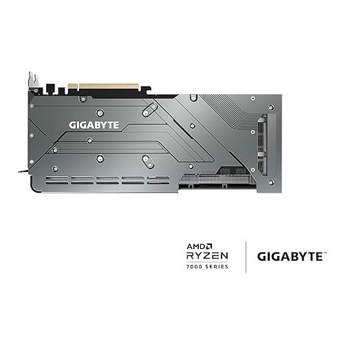 기가바이트 GIGABYTE Radeon RX 7700 XT Gaming OC 12G Graphics Card, 3X WINDFORCE Fans 12GB 192-bit GDDR6, GV-R77XTGAMING OC-12GD Video Card