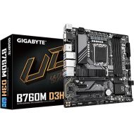 GIGABYTE B760M D3H (LGA 1700/ Intel/ B760/ Micro ATX/ DDR5/ Dual M.2/ PCIe 4.0/ USB 3.2 Gen 2 Type-C/Intel 2.5GbE LAN/Q-Flash Plus/PCIe EZ-Latch/Motherboard)