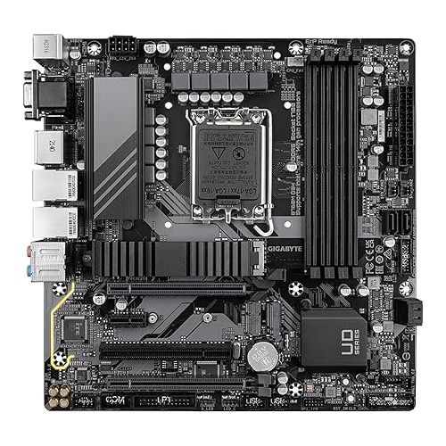 기가바이트 GIGABYTE B760M D3H (LGA 1700/ Intel/ B760/ Micro ATX/ DDR5/ Dual M.2/ PCIe 4.0/ USB 3.2 Gen 2 Type-C/Intel 2.5GbE LAN/Q-Flash Plus/PCIe EZ-Latch/Motherboard)