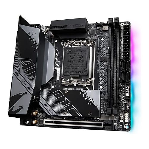 기가바이트 GIGABYTE B760I AORUS PRO DDR4 (LGA 1700/ Intel/ B760/ Mini-ITX/ DDR4/ Dual M.2/ PCIe 4.0/ USB 3.2 Gen2X2 Type-C/WiFi 6/ Intel 2.5GbE LAN/Q-Flash Plus/Motherboard)