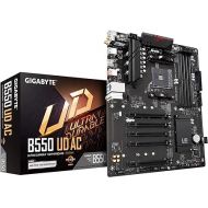 GIGABYTE B550 UD AC (AM4/ AMD/ B550/ ATX/Dual M.2/ SATA 6Gb/s/USB 3.2 Gen 2/ Intel 802.11a/b/g/n/ac/Realtek GbE LAN/PCIe 4.0/ Motherboard)