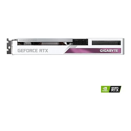 기가바이트 GIGABYTE GeForce RTX 3060 Ti Vision OC 8G Graphics Card, WINDFORCE 3X Cooling System, LHR, 8GB 256-bit GDDR6, GV-N306TVISION OC-8GD REV2.0 Video Card