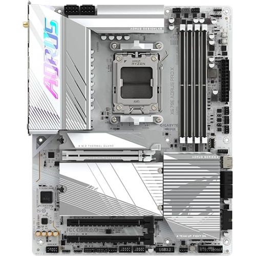 기가바이트 GIGABYTE X670E AORUS PRO X (AM5/ LGA 1718/ AMD/ X670E/ EATX/ 5-Year Warranty/ DDR5/ Quad M.2/ PCIe 5.0/ USB 3.2 Gen2X2 Type-C/WiFi 7/ Intel 2.5GbE LAN/Q-Flash Plus/EZ-Latch Plus/Motherboard)