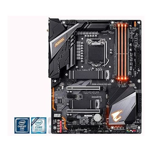 기가바이트 GIGABYTE Z390 AORUS PRO Wi-Fi (Intel LGA1151/Z390/ATX/2xM.2 Thermal Guard/Onboard AC Wi-Fi/RGB Fusion/Gaming Motherboard)