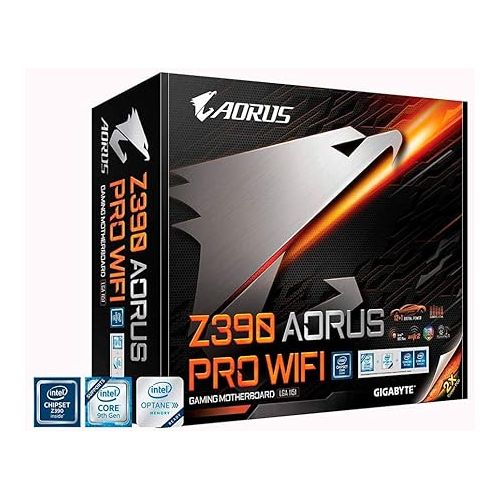 기가바이트 GIGABYTE Z390 AORUS PRO Wi-Fi (Intel LGA1151/Z390/ATX/2xM.2 Thermal Guard/Onboard AC Wi-Fi/RGB Fusion/Gaming Motherboard)