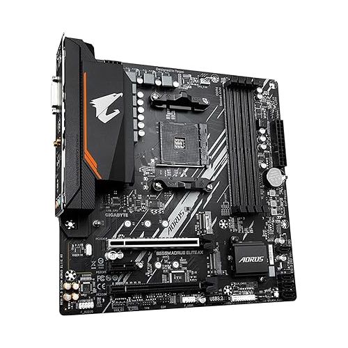 기가바이트 GIGABYTE B550M AORUS Elite AX (AM4/ AMD/ B550/ Micro ATX/Single M.2/ SATA 6Gb/s/USB 3.2 Gen 1/ Realtek GbE LAN/PCIe 4.0/ Motherboard)