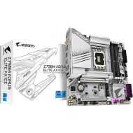 GIGABYTE Z790M AORUS Elite AX ICE LGA 1700 Intel Z790 M-ATX Motherboard with DDR5, Triple M.2, PCIe 5.0, USB 3.2 Gen2X2 Type-C, Intel Wi-Fi 6E, 2.5GbE LAN, Q-Flash Plus, EZ-Latch Plus