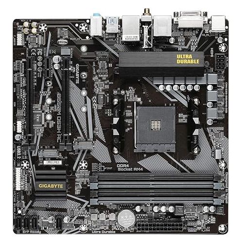 기가바이트 GIGABYTE B550M DS3H AC (AM4 AMD/B550/Micro ATX/Dual M.2/SATA 6Gb/s/USB 3.2 Gen 1/PCIe 4.0/HMDI/DVI/DDR4/Motherboard)