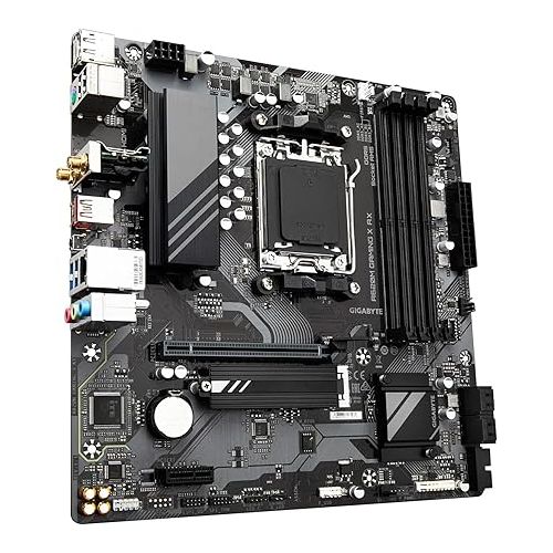 기가바이트 GIGABYTE A620M Gaming X AX (Rev. 1.1) AM5 LGA 1718 AMD A620 M-ATX, DDR5, PCIe 4.0 M.2, PCIe 4.0, USB 3.2 Gen1x2 Type-C, Wi-Fi 6E, Realtek 1GbE LAN, Q-Flash Plus, PCIe EZ-Latch