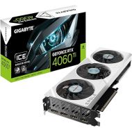 GIGABYTE GeForce RTX 4060 Ti Eagle OC ICE 8G Graphics Card, 3X WINDFORCE Fans, 8GB 128-bit GDDR6, GV-N406TEAGLEOC ICE-8GD Video Card