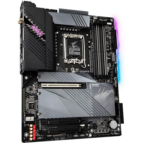 기가바이트 GIGABYTE Z690 AORUS Elite AX DDR4 (LGA 1700/ Intel Z690/ ATX/ DDR4/ Quad M.2/ PCIe 5.0/ USB 3.2 Gen2X2 Type-C/WiFi 6/2.5GbE LAN/Gaming Motherboard)