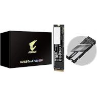 GIGABYTE AORUS Gen4 7300 SSD 1TB PCIe 4.0 NVMe M.2 Internal Solid State Hard Drive with Read Speed Up to 7300MB/s, Write Speed Up to 6000MB/s, AG4731TB